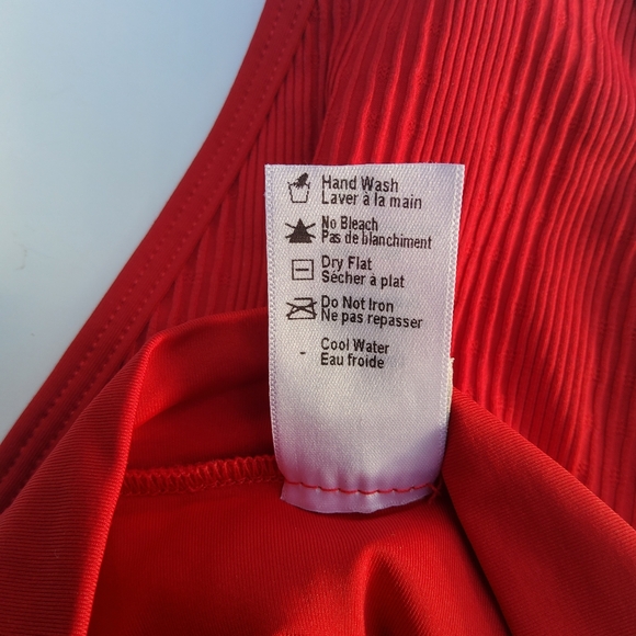 L*Space Frenchi Bikini Swimsuit Bottoms Lipstick Red Size L New - Picture 7 of 12